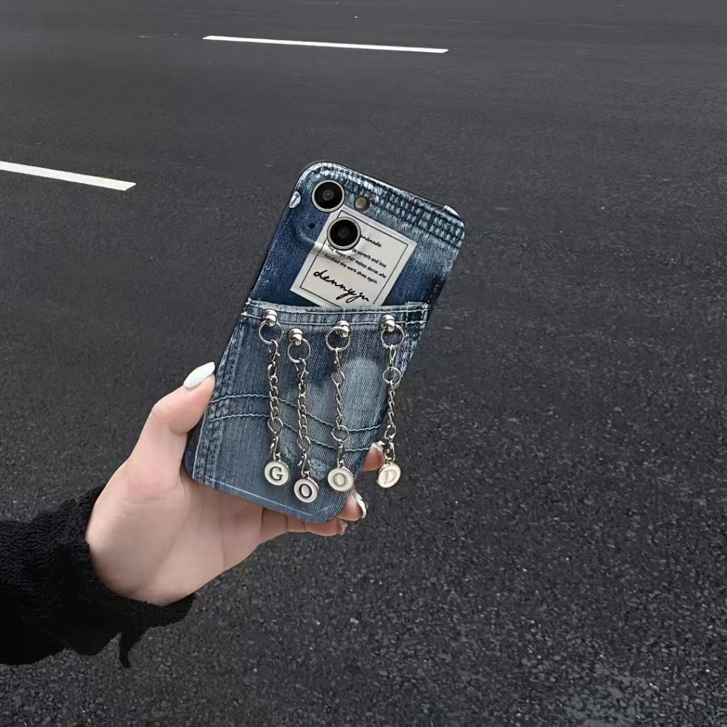 Apple Ốp Điện Thoại Phối Dây Xích Cho iphone 14pro max 14pro 14 plus 14 iphone13 pro 13pro iphone13 mini iphone12 / 11 / xr