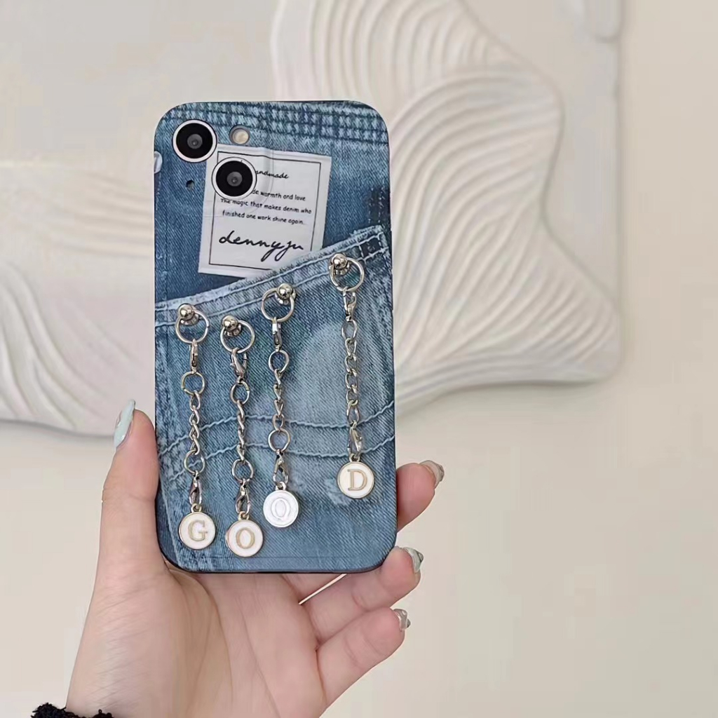 Apple Ốp Điện Thoại Phối Dây Xích Cho iphone 14pro max 14pro 14 plus 14 iphone13 pro 13pro iphone13 mini iphone12 / 11 / xr