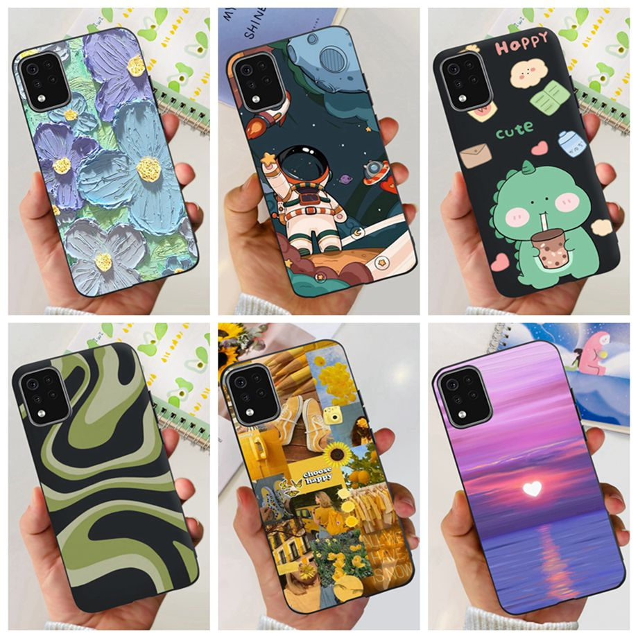 Vỏ lg k42 k52 lm-k420 thiết kế mới 2023 vỏ silicon mềm được sơn cho lg k 52 k42 vỏ đen