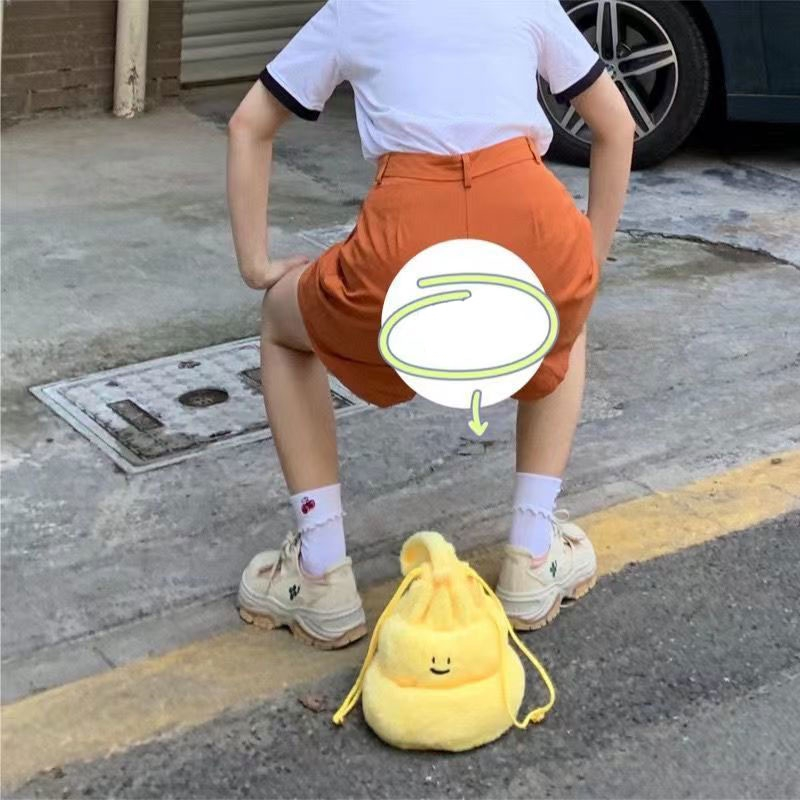 Túi Tote Dây Rút Phối Lông Nhung Dễ Thương Xinh Xắn