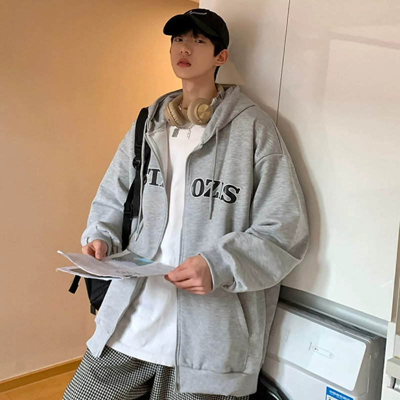 Áo Khoác Hoodie zip nỉ bông nam nữ form rộng jacket unisex Áo Hoodie có khóa kéo Cotton Dày Dặn phong cách hàn quốc