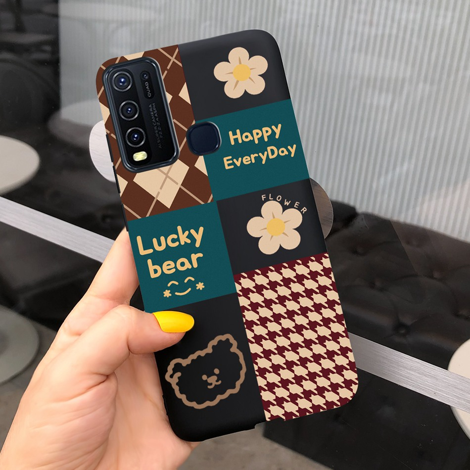 Vivo y30 y30i y50 1935 1938 4g 2020 ốp lưng silicon mềm in hình đáng yêu