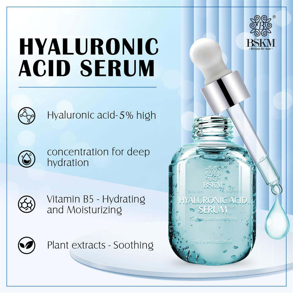 BSKM Serum Hyaluronic Acid dưỡng ẩm làm trắng chống lão hóa giảm nếp nhăn phục hồi chăm sóc da 28ml