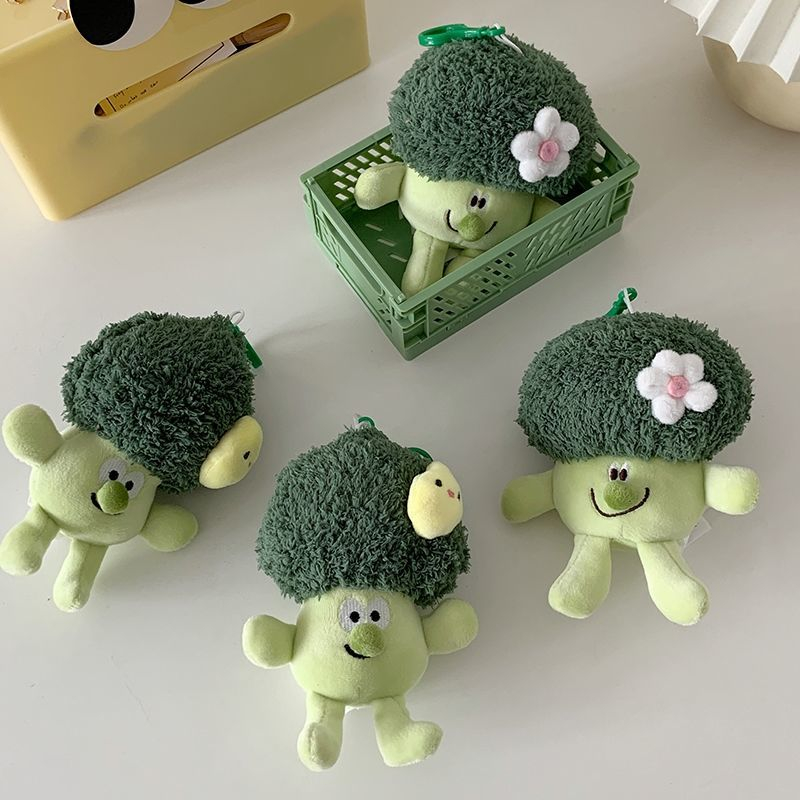 Dễ thương bông cải xanh ragdoll đồ chơi sang trọng mặt dây chuyền nhỏ búp bê súp lơ gối súp lơ ragdoll quà tặng sinh nhật