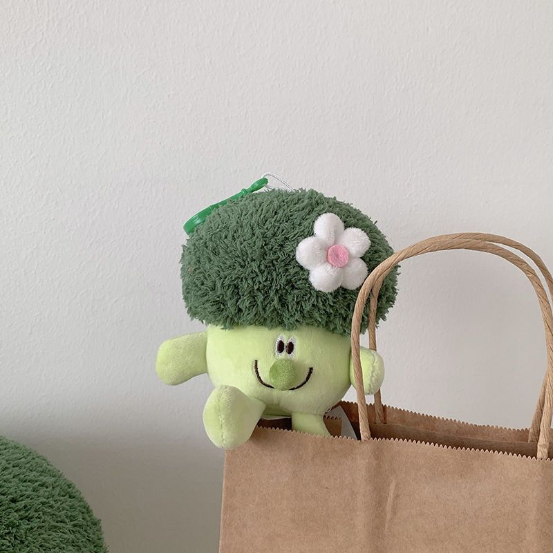 Dễ thương bông cải xanh ragdoll đồ chơi sang trọng mặt dây chuyền nhỏ búp bê súp lơ gối súp lơ ragdoll quà tặng sinh nhật