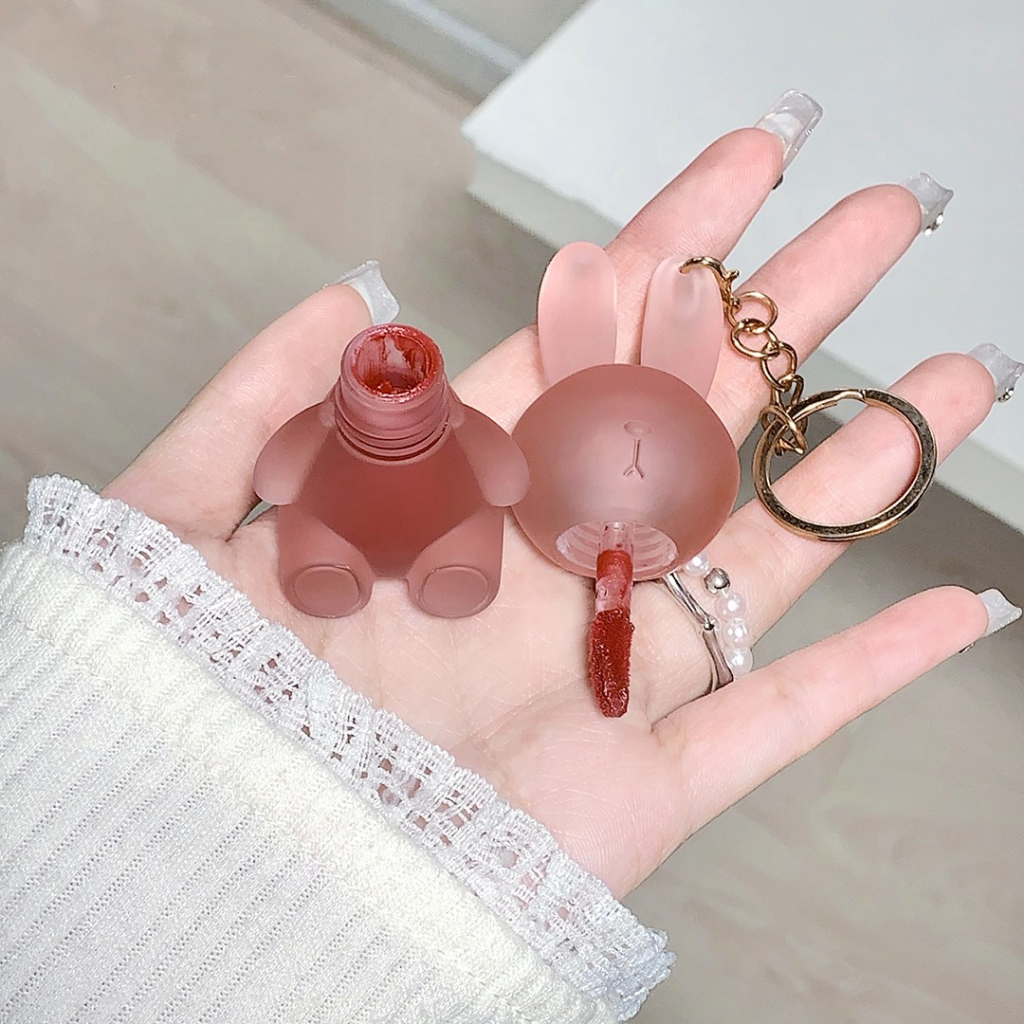 Son Môi Màu Nhung Lì Lâu Trôi Không Dính Ly Hình Thỏ Xinh Xắn