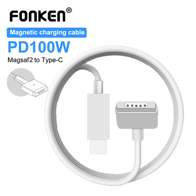 Dây Cáp Sạc FONKEN Chuyển Đổi USB C Sang Magsaf2 1.8M Cho Mcbook Pro Air 100W