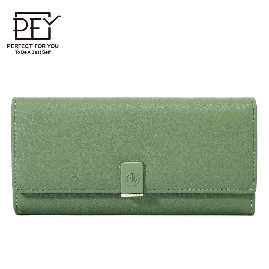 Ví dài nữ hàn quốc thiết kế thời trang ví dài da dung tích cao ví nữ 6301-009