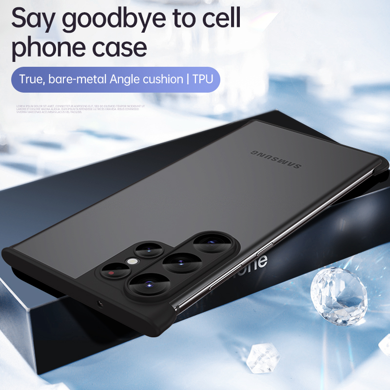 2 trong 1 combo vỏ phim bảo vệ máy ảnh kính viền trên cùng cho samsung galaxy s23 s22 ultra s23 plus frame