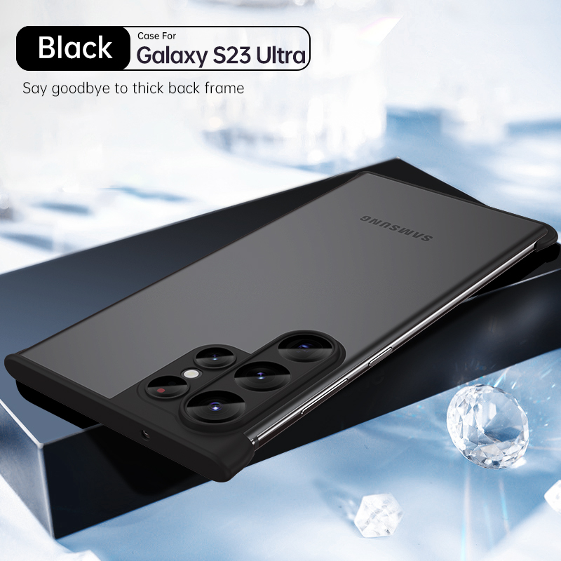 2 trong 1 combo vỏ phim bảo vệ máy ảnh kính viền trên cùng cho samsung galaxy s23 s22 ultra s23 plus frame