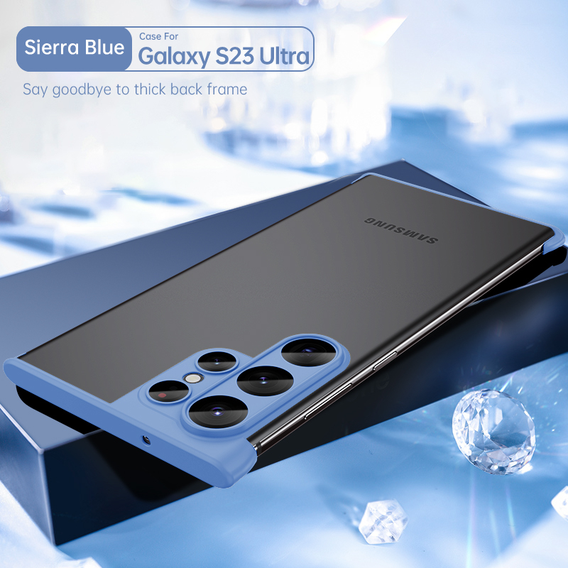 2 trong 1 combo vỏ phim bảo vệ máy ảnh kính viền trên cùng cho samsung galaxy s23 s22 ultra s23 plus frame