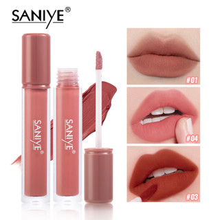  Son Kem SANIYE 9 Màu Nhung Lì Sắc Tố Cao Không Thấm Nước 4ml L1271 