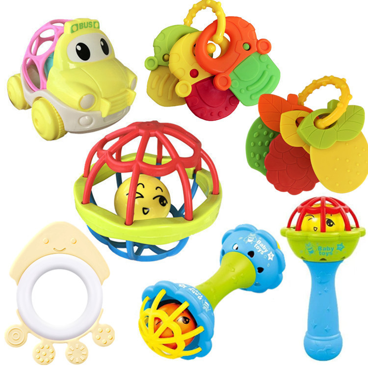 Wedroo baby comfort ringing hand grab ball toy đồ chơi trẻ sơ sinh nắm tay, đồ chơi xếp hình giáo dục sớm