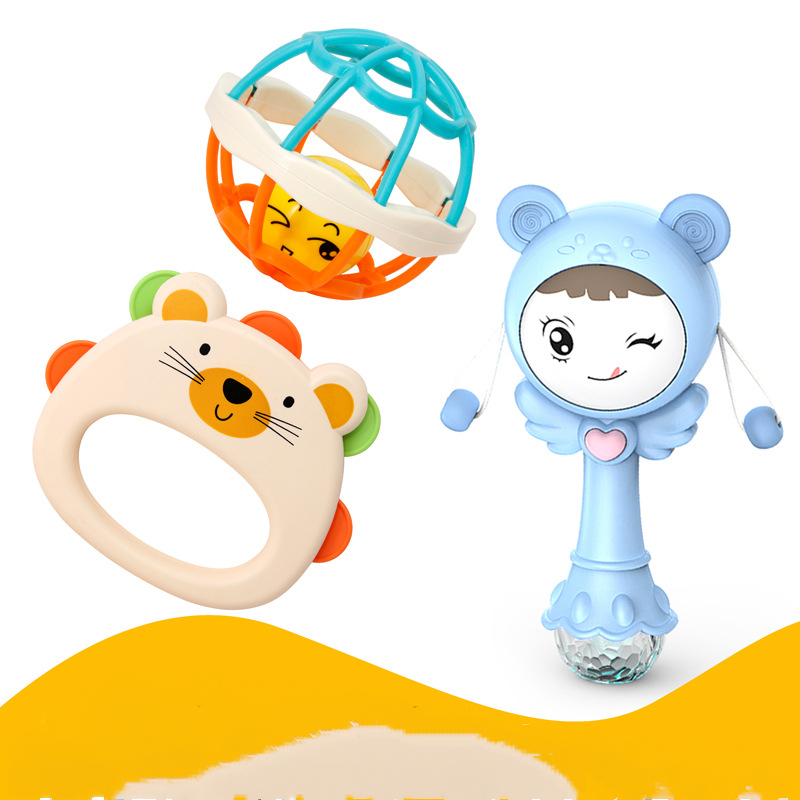 Wedroo baby comfort ringing hand grab ball toy đồ chơi trẻ sơ sinh nắm tay, đồ chơi xếp hình giáo dục sớm