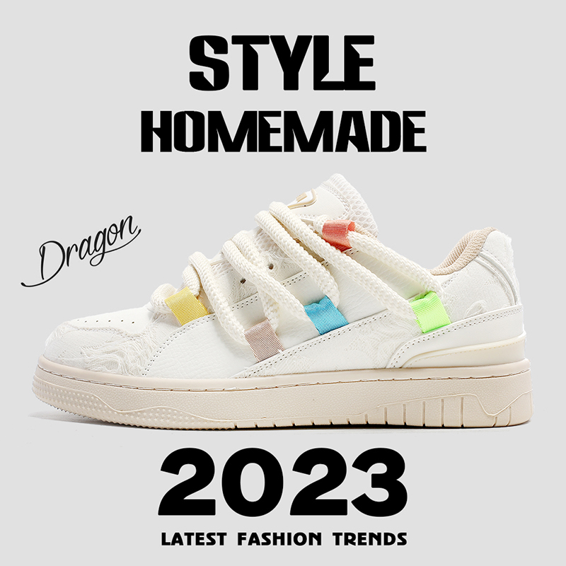 Cat destruction lace / original design new style sneakers all-match couple casual sports sneakers