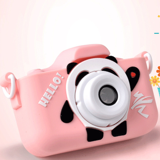 Máy ảnh kỹ thuật số dành cho trẻ em Màn hình HD 2.0 inch có thể sạc lại quay phim tự sướng dây buộc bé trai gái