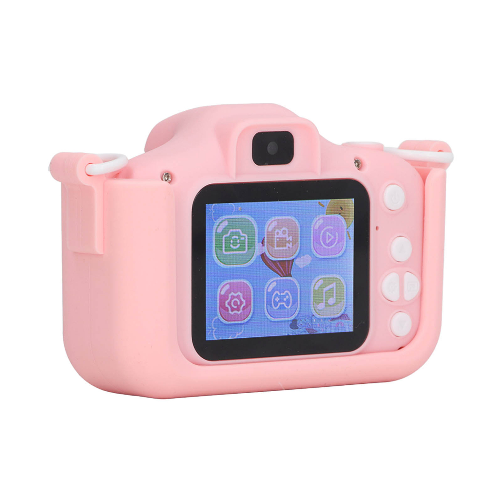 Máy ảnh kỹ thuật số dành cho trẻ em Màn hình HD 2.0 inch có thể sạc lại quay phim tự sướng dây buộc bé trai gái