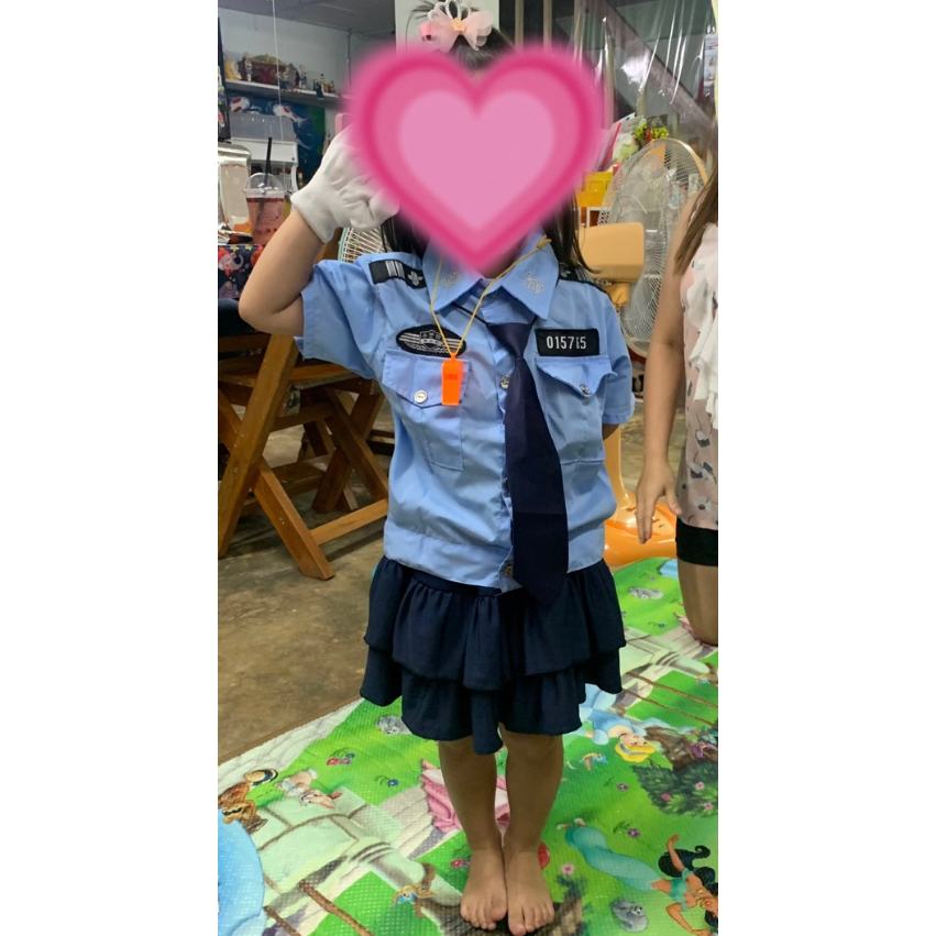 Bộ Đồng Phục Cảnh Sát 4 Món Xinh Xắn Cho Bé
