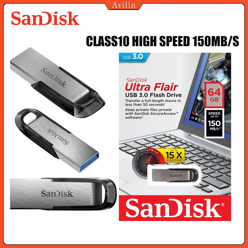 Sandisk 100% kim loại nguyên bản dung lượng lớn u disk usb 128gb tốc độ cao flash disk pendrive usb3.0 flash disk 128gb 16gb 32gb 64gb