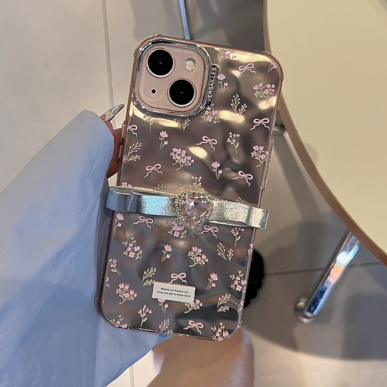 Ốp Điện Thoại tpu Mềm Mạ Điện Hình Hoa Bướm 3d Cho iphone 15 pro max 14promax 14 14pro 13promax 13pro 12promax 11