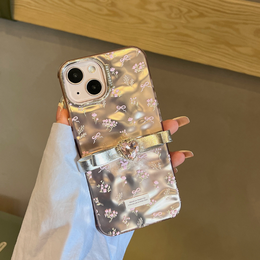 Ốp Điện Thoại tpu Mềm Mạ Điện Hình Hoa Bướm 3d Cho iphone 15 pro max 14promax 14 14pro 13promax 13pro 12promax 11