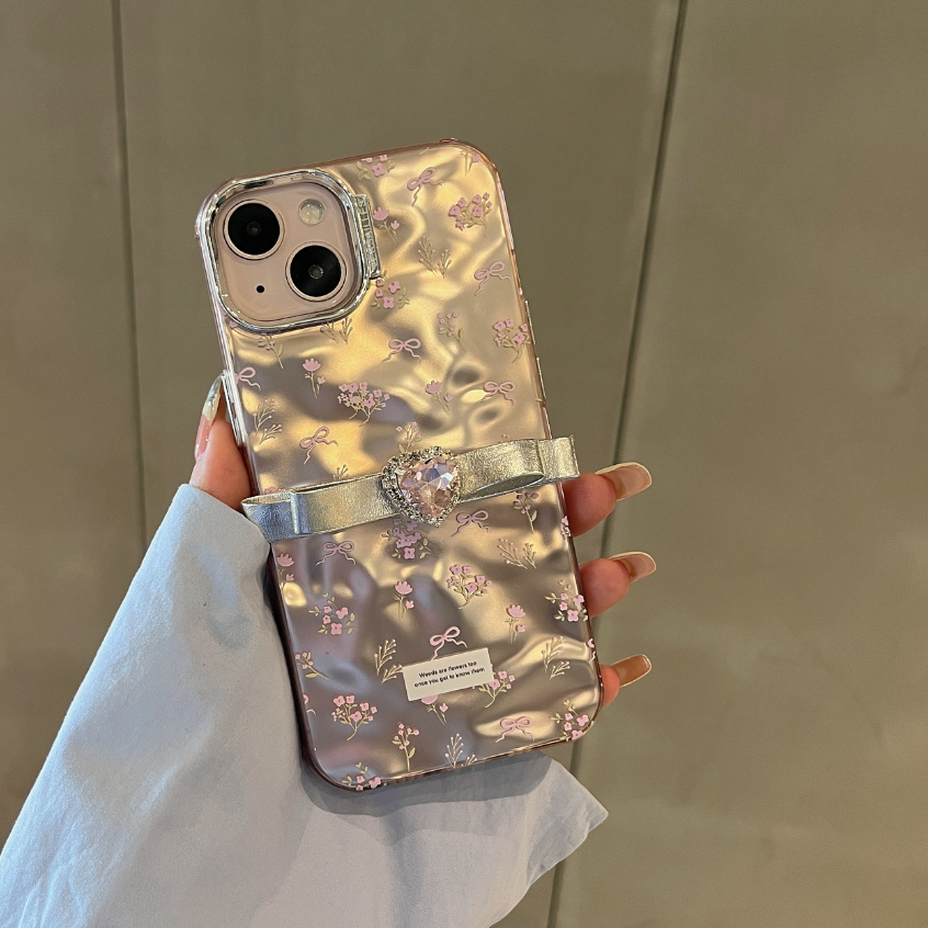Ốp Điện Thoại tpu Mềm Mạ Điện Hình Hoa Bướm 3d Cho iphone 15 pro max 14promax 14 14pro 13promax 13pro 12promax 11