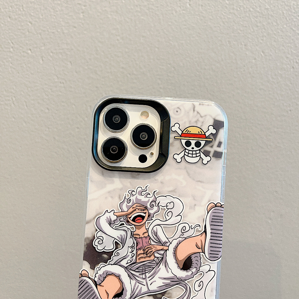 Dễ thương luffy nika shock-resistant hard case điện thoại iphone 14 13 12 pro max protective case i11 one piece
