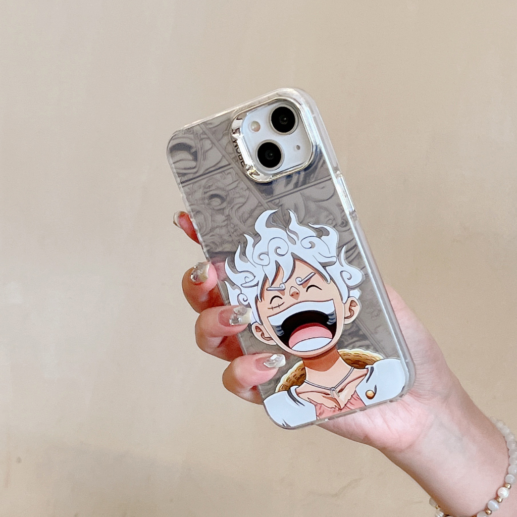 Dễ thương luffy nika shock-resistant hard case điện thoại iphone 14 13 12 pro max protective case i11 one piece