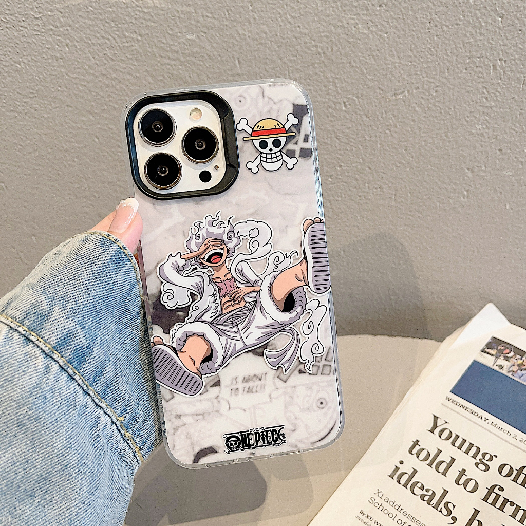 Dễ thương luffy nika shock-resistant hard case điện thoại iphone 14 13 12 pro max protective case i11 one piece