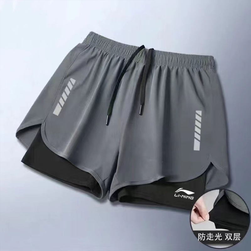 2023 mới áo tắm vừa vặn lỏng lẻo nam nữ bộ hai lớp chống lúng túng áo tắm bơi suối nước nóng người lớn thường lướt sóng trên cùng quần short thể dục đào tạo thể thao bộ đồ thể thao