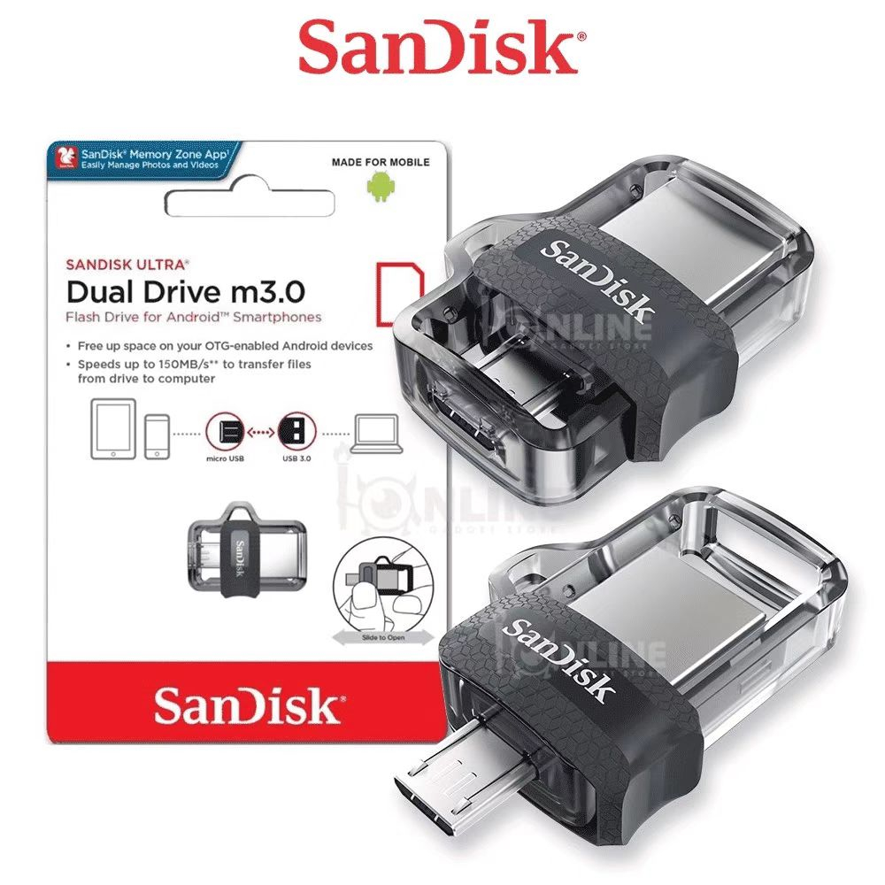Sandisk usb black edition mẫu độc quyền 128gb ultra sddd3 64gb 32gb otg / u disk m3.0