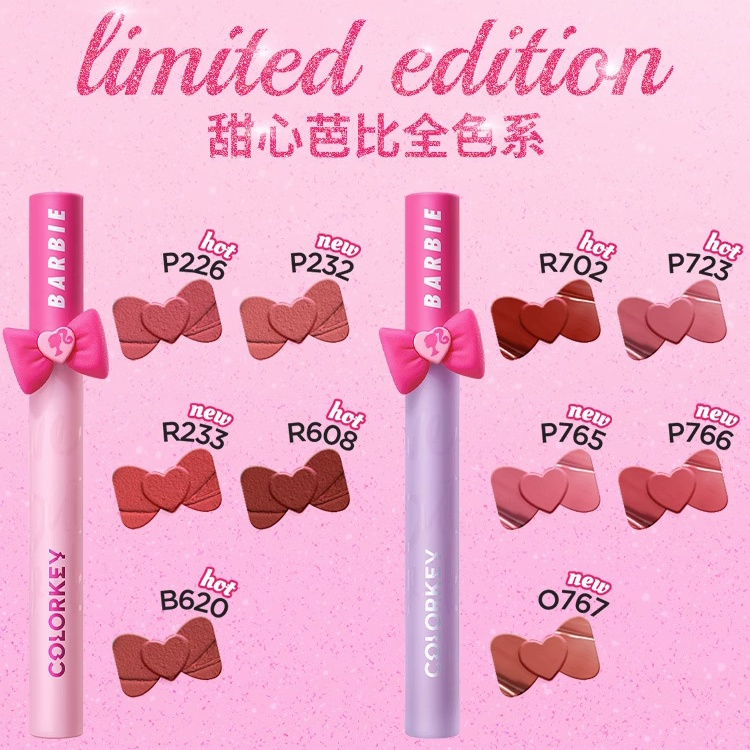 Dòng son bóng colorkey barbie mirror velvet lip gloss