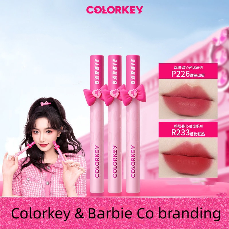Dòng son bóng colorkey barbie mirror velvet lip gloss