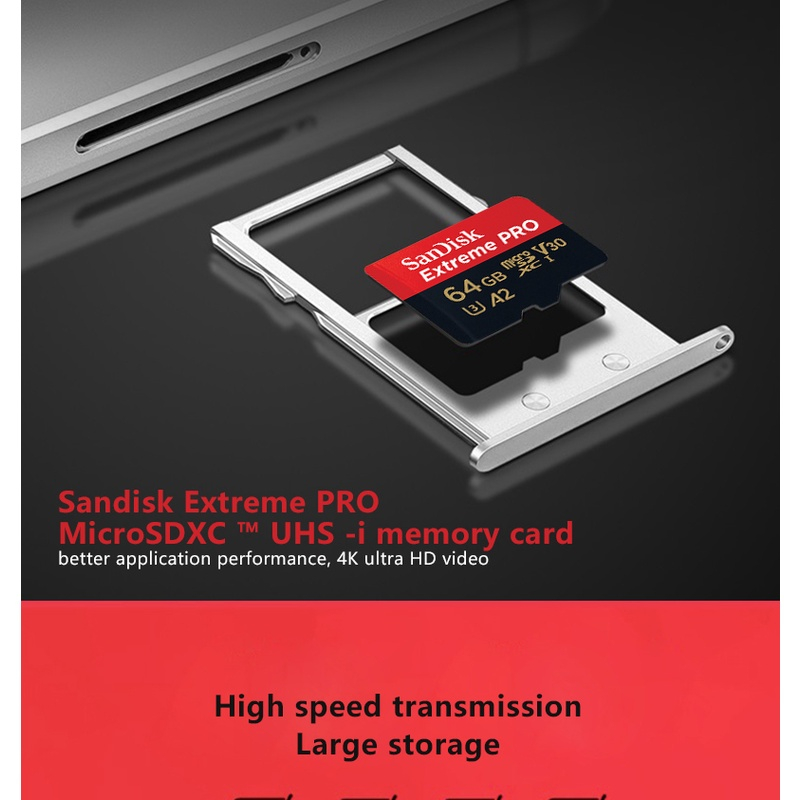 Sandisk 100% thẻ nhớ gốc extreme pro16gb 32gb 64gb 128gb 256gb 512gb thẻ nhớ micro sd class10 uhs-1 thẻ nhớ flash microsd