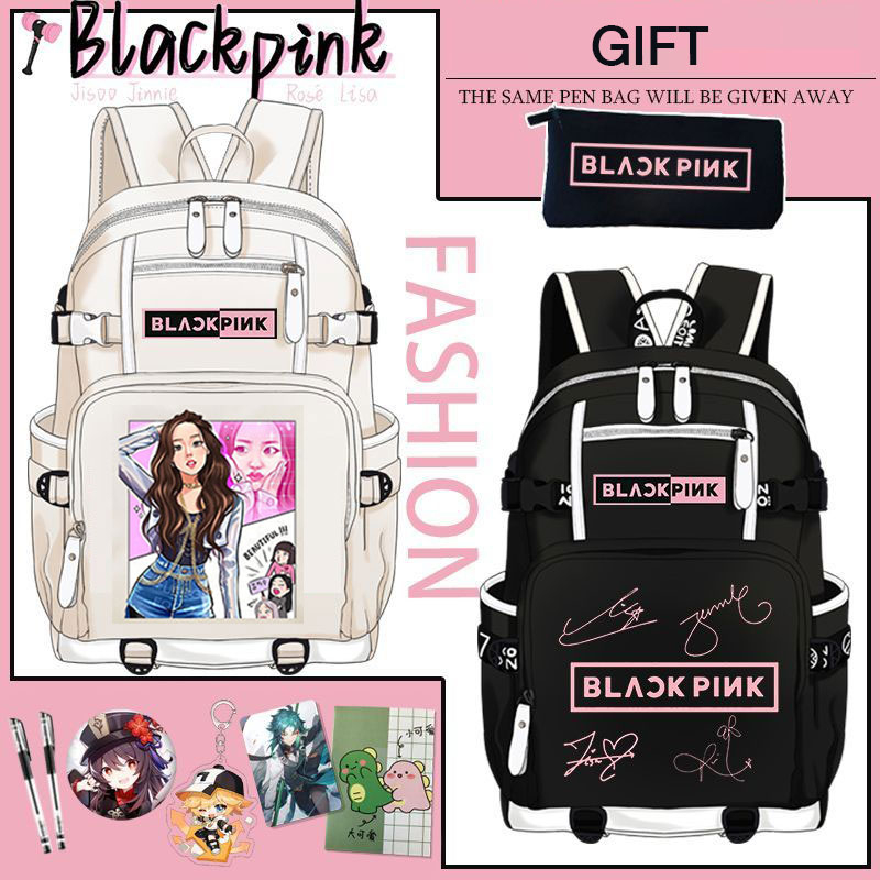 Doremi Ba Lô Đi Học Sức Chứa Lớn Họa Tiết Bầu Trời Đầy Sao blackpink Phong Cách Hàn Quốc