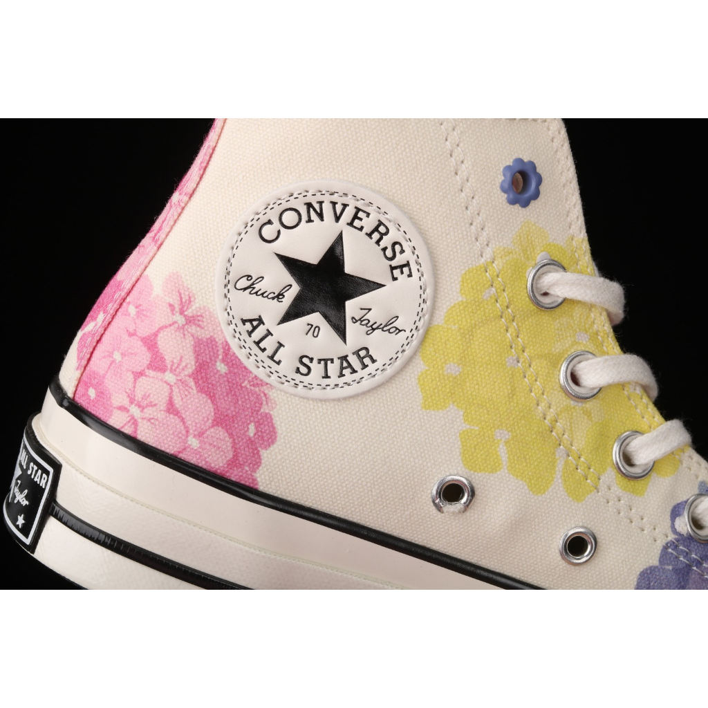 Giày converse chuck 70 high floral white pink blue