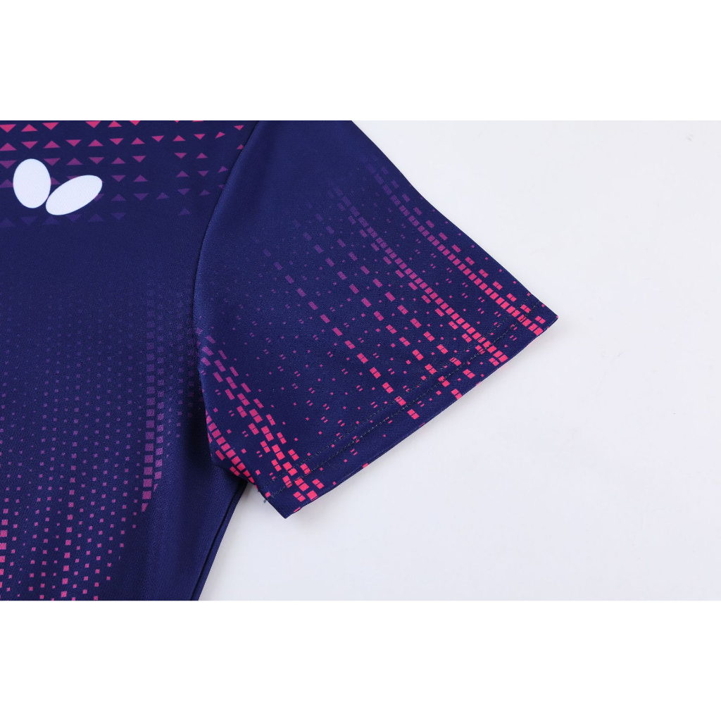 Butterfly nam và nữ bộ đồ thi đấu mới bộ đồ bóng bàn sấy nhanh thoáng khí mồ hôi-hấp thụ trẻ em Áo polo thể thao tay ngắn