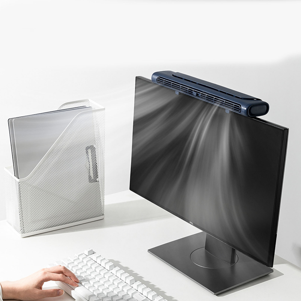 Quạt Treo Màn Hình Máy Tính Để Bàn Không Cánh Sạc USB 3 Tốc Độ Cho Phòng Khách Văn Phòng