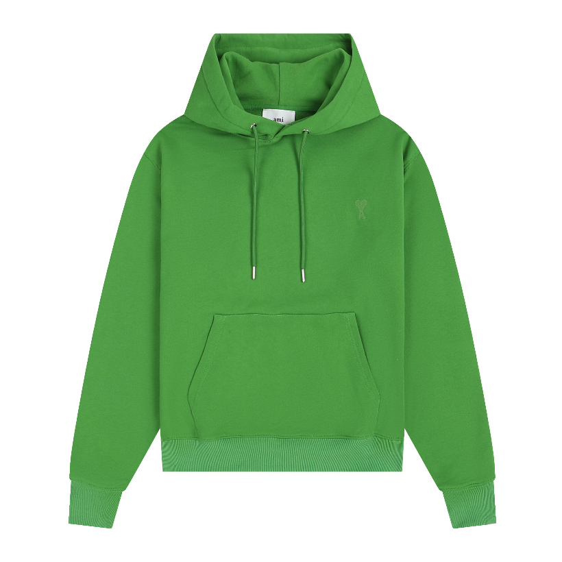 Áo Hoodie Tay Dài Dáng Rộng Thêu Họa Tiết Trái Tim Nhỏ Màu Trơn Thời Trang Cho Nam Và Nữ