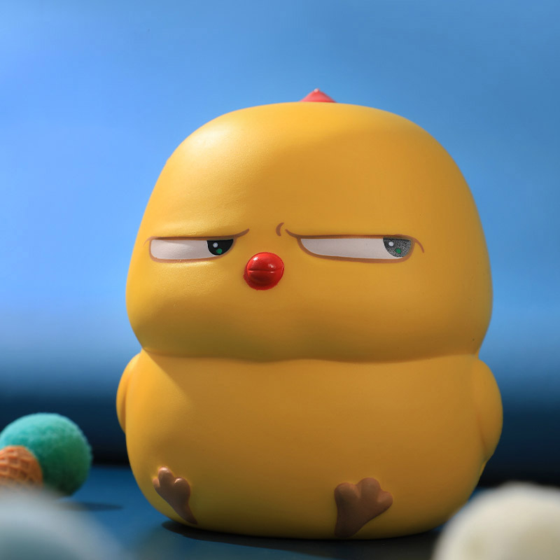 SHI CHEN Đồ Chơi Nắn Bóp Đàn Hồi Giảm stress Hình Chú Gà Vàng