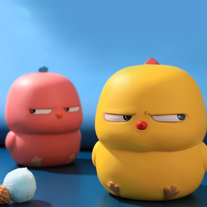 SHI CHEN Đồ Chơi Nắn Bóp Đàn Hồi Giảm stress Hình Chú Gà Vàng