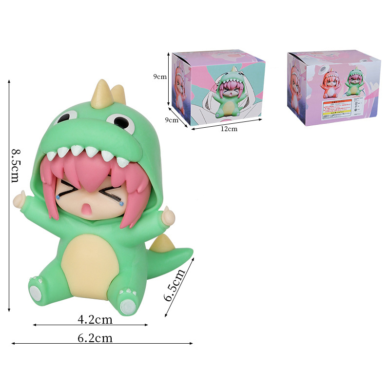 Nhân Vật Hoạt Hình bocchi the rock 8.5cmMô Hình Khủng Long hitori bocchi Chân Thật