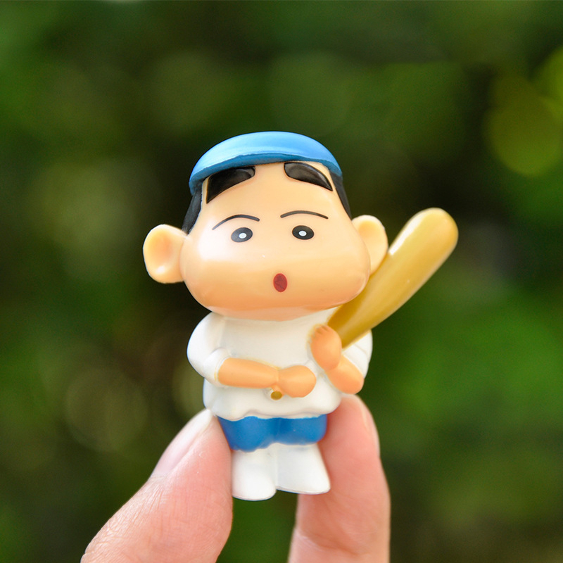 10 cái / bộ anime crayon shin-chan hình nohara shinnosuke phim hoạt hình q phiên bản kawaii pvc action figures mô hình búp bê đồ chơi trẻ em quà tặng