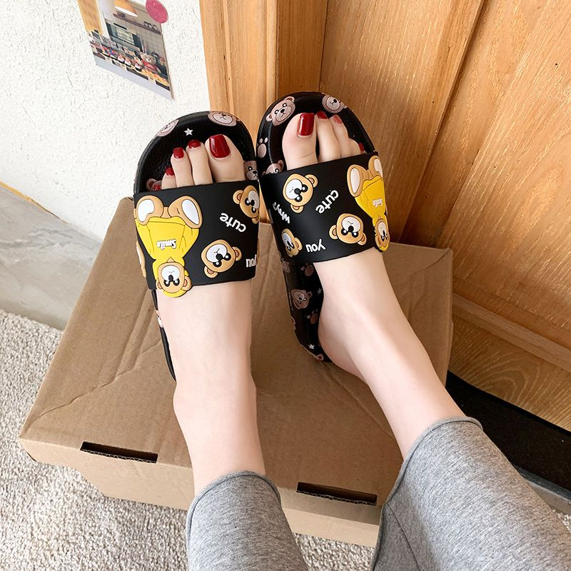 Dép tắm im lặng đế mềm thời trang và dễ thương dành cho nữ