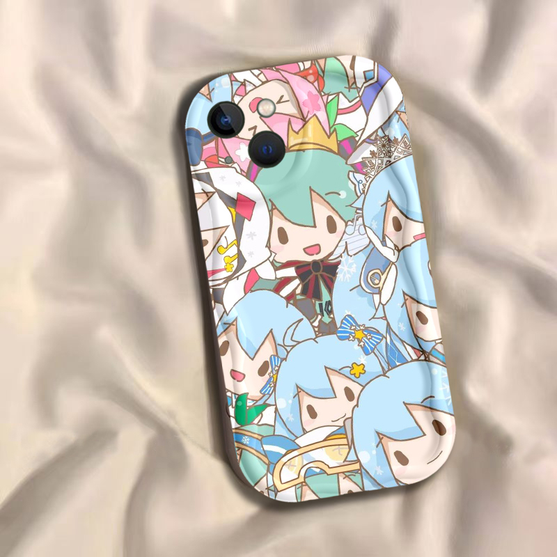 Hatsune miku galaxy vỏ iphone 11 12 13 14 pro max ipx xr xs max 7 8 6s plus phim hoạt hình dễ thương vỏ mềm silicon tpu vỏ điện thoại
