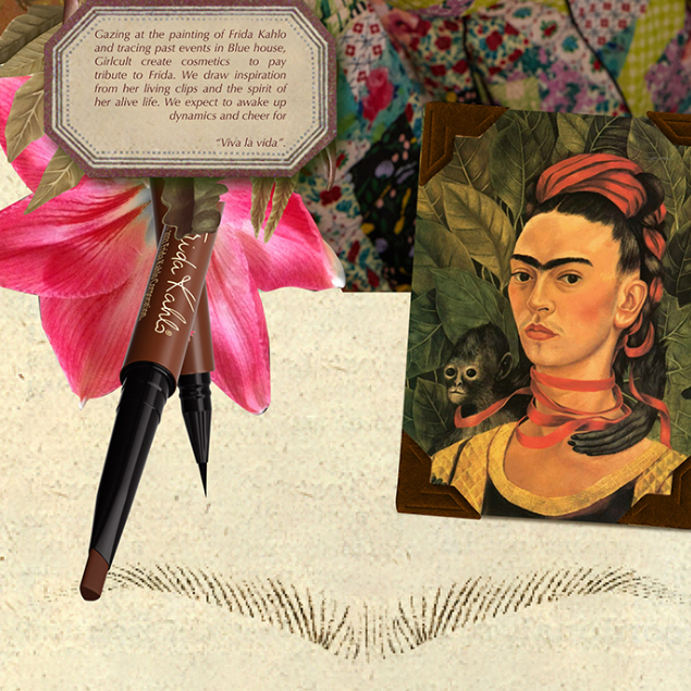 Girlcultxfrida Bút Kẻ Mắt Vẽ Lông Mày Không Lem Tự Nhiên Lâu Trôi