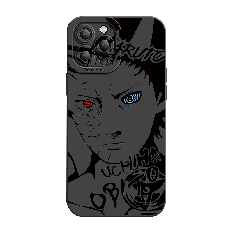 Đối với samsung galaxy s22 plus note 20 ultra s21 fe s20 naruto uchiha obito square edge cover full len protective case