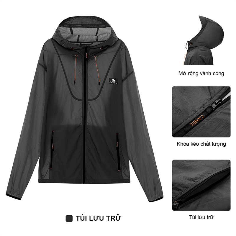 CAMEL Áo Khoác Chống Nắng Và Tia uv Thoáng Mát Cá Tính Cho Nam