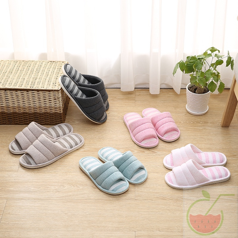 Winter cute cotton house anti-slip men women slippers