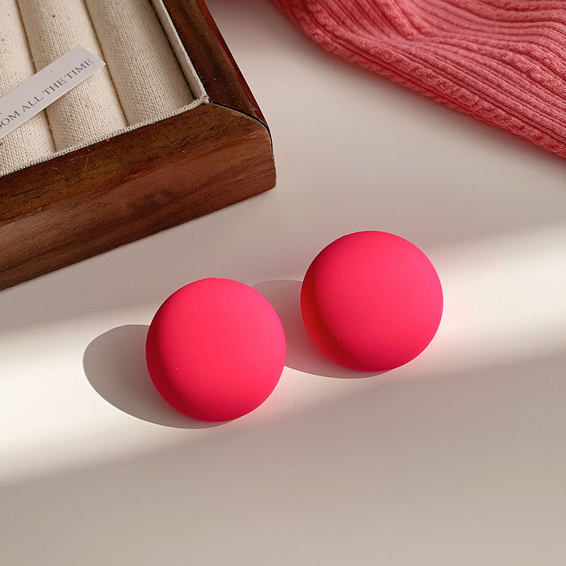 Bông Tai Mạ Bạc 925 Hình Tròn Cỡ Lớn Hình Hoa Hồng Thời Trang Mùa Hè 2024 y2k